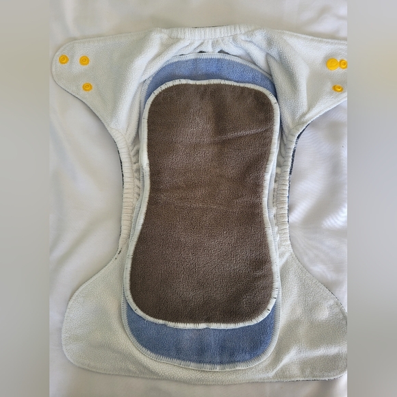 Black Zebra Lil Helper Cloth Diaper - Picture 3 of 3